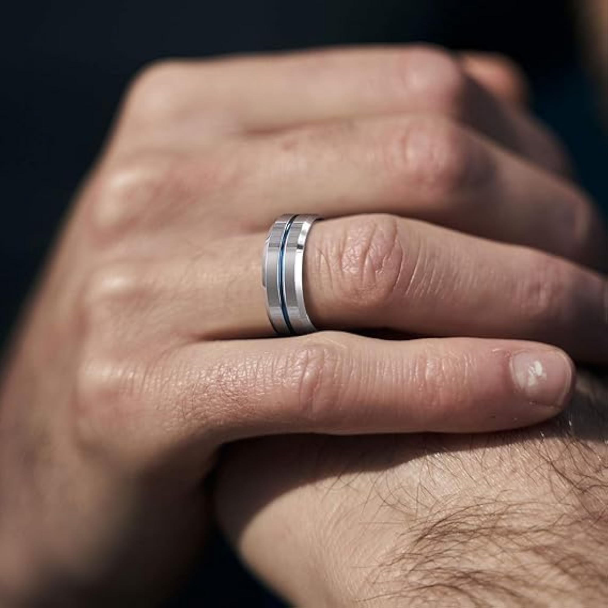 Stylish Silver Stainless Steel Ring Combo for Men